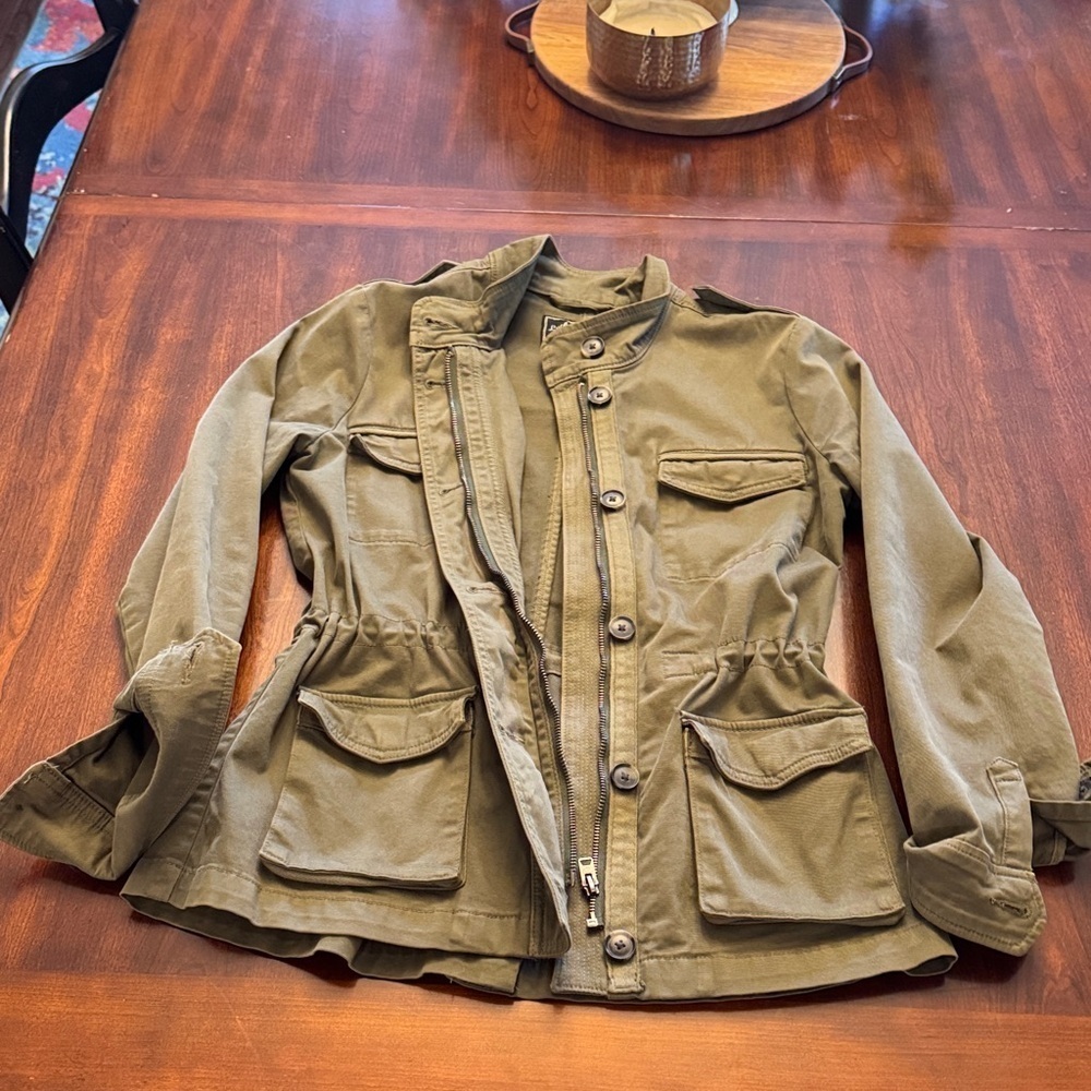 Lucky Woman’s  Brand Olive Women's Utility Jacket - Picture 2 of 11